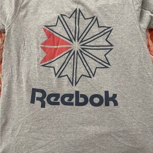 Reebok Heather Gray Tee with vintage OG Logo